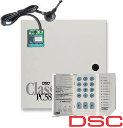 DSC Sistem alarma antiefractie DSC Power PC 585 + SEKA GPRS, 1 partitie, 4 zone, 38 utilizatori (585-GPRS)