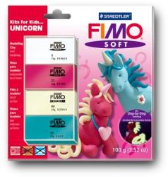 FIMO Soft Kids égethető gyurmakészlet - Egyszarvú 4x25 g