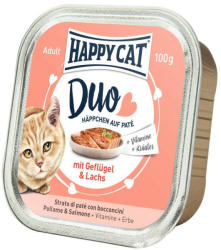Happy Cat Duo poultry & salmon 12x100 g