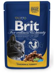 Brit Premium Cat chicken & turkey 24x100 g