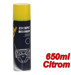 MANNOL Cockpit Reiniger - Műszerfal tisztító és ápoló, citrom illatú 650 ml 6116