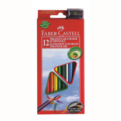 Faber-Castell Creioane colorate triunghiulare 12 buc/set FABER-CASTELL