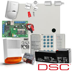 DSC Sistem alarma antiefractie DSC Power PC 585 + Comunicator MultiCOMM IP/GPRS (KIT 585 EXT + COMUNICATOR GPRS)