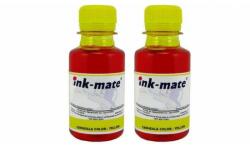 Ink-Mate Pachet flacon refill cerneala galben x2 Ink-Mate 100ml compatibil Canon GI-40Y