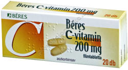 BÉRES C-vitamin 200 mg tabletta 20 db