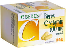 BÉRES C-vitamin 500 mg tabletta 100 db