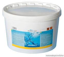 Pontaqua PoolTrend / PontAqua AQUAMULTI kombinált medence klórozó, algaölő, pelyhesítő vízkezelő szer, 10 kg (50 db tabletta)