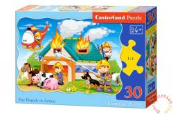 Castorland Tűzoltók akcióban 30 db-os (B-03525)