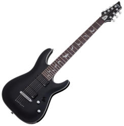 Schecter Guitar Research Damien Platinum-7 Satin Black