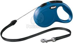 flexi Lesă tip șnur Flexi Classic S, diverse culori, 5 m albastru