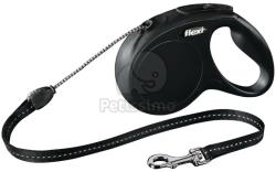 flexi Lesă tip șnur Flexi Classic M, diverse culori, 5 m negru