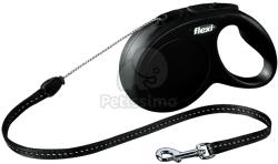flexi Lesă tip șnur Flexi Classic S, diverse culori, 8 m negru