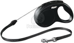 flexi Lesă tip șnur Flexi Classic S, diverse culori, 5 m negru