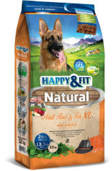 Happy&Fit Natural Adult Rind & Rice/Beef & Rice XL 12 kg