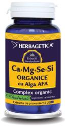 Herbagetica Ca+Mg+Se+Si Organice cu Alga AFA 60 comprimate
