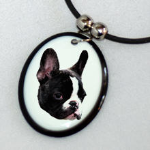  Nyaklánc francia bulldog képpel