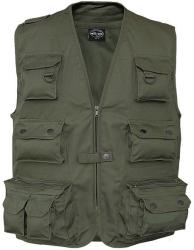 Mil-Tec Zöld többzsebes Mil-TEC outdoor mellény