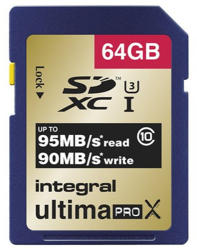 Integral SDXC 64GB Class 10 INSDX64G10-95/90U1