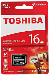Toshiba microSDHC 16GB Class 10 MBMIZ16A