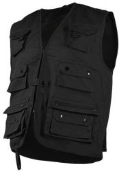 Mil-Tec Fekete többzsebes Mil-TEC outdoor mellény