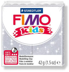 FIMO Gyurma, 42 g, égethető, FIMO "Kids", glitteres ezüst (8030-812) - iroszer24