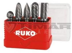 RUKO 116004 Keményfém turbómaró készlet 5db-os HM miniboxban (116004)