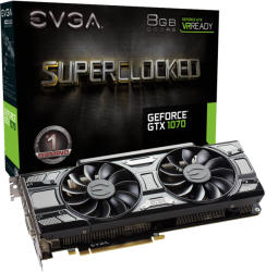 EVGA GeForce GTX 1070 SC GAMING ACX 3.0 Black Edition 8GB GDDR5 256bit (08G-P4-5173-KR)