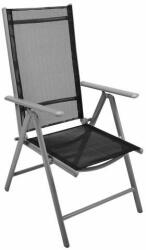 Garthen Kerti szék összecsukható 105 x 53 x 65 cm fekete - kokiskashop