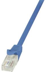 LogiLink RJ45 Hálózati csatlakozókábel, CAT 6 U/UTP [1x RJ45 dugó - 1x RJ45 dugó] 1 m, kék LogiLink