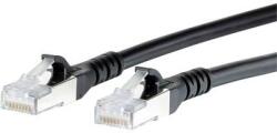 METZ CONNECT RJ45 Hálózati csatlakozókábel, CAT 6A S/FTP [1x RJ45 dugó - 1x RJ45 dugó] 5 m, fekete BTR Netcom