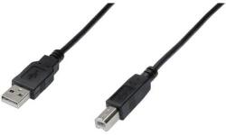ASSMANN USB kábel 1x USB 2.0 dugó A - 1x 5 m Fekete Digitus
