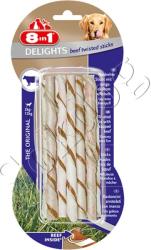 8in1 Delights Beef Twisted Sticks 10db/cs
