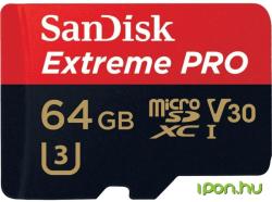SanDisk microSDXC Extreme PRO 64GB UHS-I U3 V30 SDSQXXG-064G-GN6MA