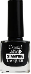 Crystal Nails - STAMPING LACQUER NYOMDALAKK - FEKETE - 4ML