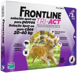 Frontline Tri-Act spot on pentru câini între 20-40 kg - 3 pipete