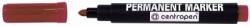 Centropen Marker permanent, 2.5mm, rosu, CENTROPEN 8566 (CE85663)