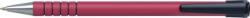 PENAC Pix cu rubber grip, varf metalic, PENAC RB-085B - corp rosu - scriere rosie (P-BA1002-02)