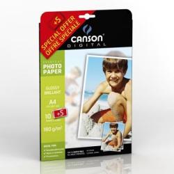 CANSON Hartie foto CANSON A4 Everyday GLOSSY, 10+5 coli, 180 g/mp (4475)