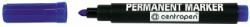 Centropen Marker permanent, 2.5mm, albastru, CENTROPEN 8566 (CE85662)