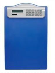 ALCO Clipboard simplu A4, din plastic rigid, cu calculator, ALCO - albastru (AL-5518-15) - ihtis