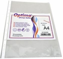 OPTIMA Folie protectie pentru documente A4, 60 microni, 100/set, Optima Extra Wide - cristal (OP-50206000) - ihtis