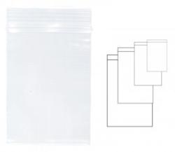 KANGARO Pungi plastic cu fermoar pentru sigilare, 160 x 230 mm, 100 buc/set, KANGARO - transparente (RD-341205)