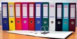 Optima Biblioraft A4, plastifiat PP/paper, margine metalica, 50 mm, Optima Basic - portocaliu (OP-50005006) - ihtis
