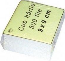 FARA MARCA Cub din hartie alb, 9 x 9 x 9cm, 60 g/mp, 500 file/set (NV4572)