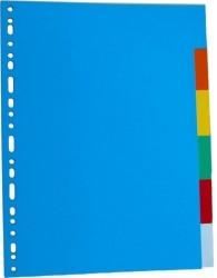 OPTIMA Separatoare carton color, A4, 180g/mp, 24 culori/set, Optima (OP-424 OD K)