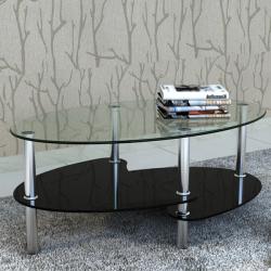 vidaXL Măsuță de cafea cu design exclusivist, negru (240509) Masa de cafea