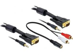 Delock VGA+Sound Cable M/M 2m 84452