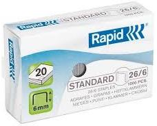 RAPID Capse 26/6, 1000 bucati/cutie, RAPID Standard (RA-24861300)