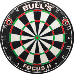 BULL'S Focus II hivatalos verseny darts tábla, sisal kender, penge térrács