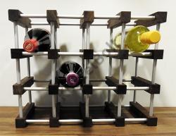  dió színű bortartó rács alucsővel 12 bornak